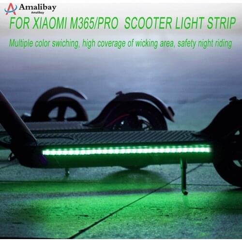 Light Strip for Xiaomi M365 Pro Foldable LED Colorful Safety Night Riding Decorative Light for Xiaomi M365 Electric Scooter