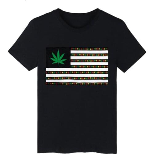 T shirt weed usa Flag For Bar Party Music Festival Tattoo Shop