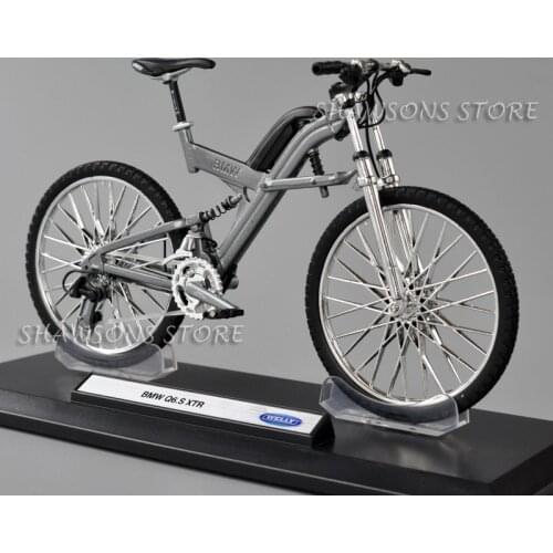Welly 1:10 Scale Diecast Metal Bicycle Model Toys Q6.S XTR Sport Bike Miniature Replica Collectable