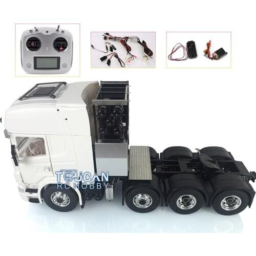 1/14 Hercules Sca Cabin LESU Metal 8*8 Chassis RC Tractor Truck W/ Radio Sound Lights Motor THZH0618-SMT3
