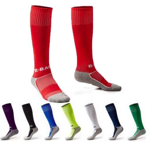 1 Pair Cotton Childrens Football Socks For Age 3-13 Kids Boys Girls Durable Long Soccer Socks Sports Training Competition S M