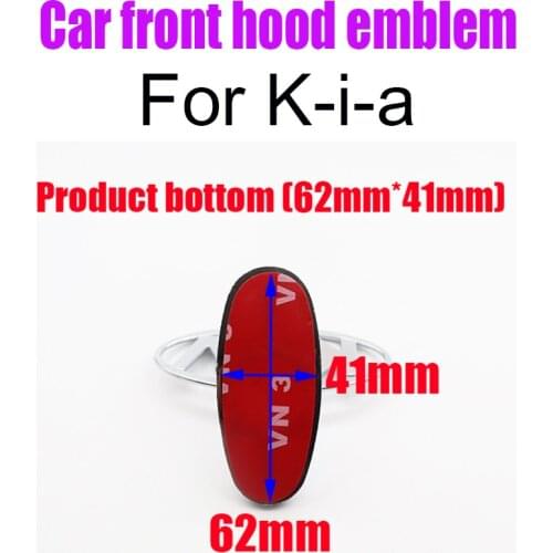 1pcs 3D metal car front hood logo badge creative emblem decoration sticker accessories for Kia K3 K5 Kx5 SPORTAGE CADENZA opirus