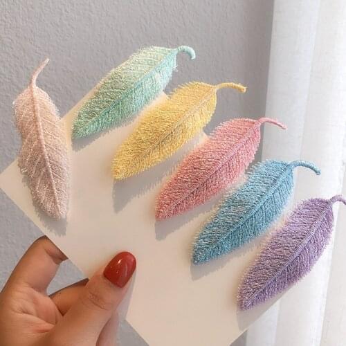 1PC Maple Leaf Bangs BB Clip Women Girls Elegant Side Hairpins Fabric Hairgrips Headwear Fashion Barrettes Hair Accessories