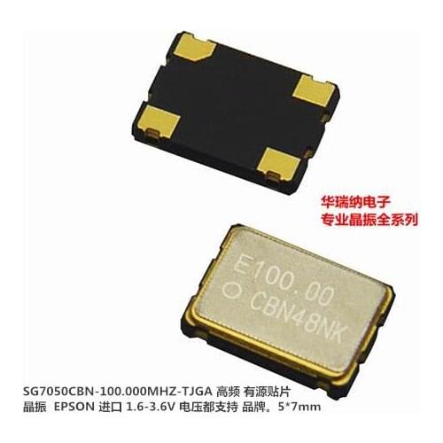 5pcsX1G004491000100 SG7050CBN-100 000MHZ-TJGA 100M 100MHZ