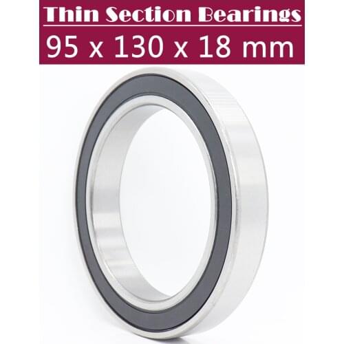6919 2RS ABEC-1 95x130x18MM Metric Thin Section Bearings 61919RS 6919RS