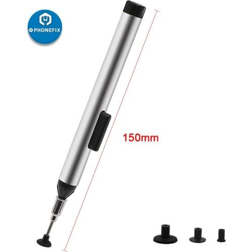 Anti-static Vacuum Sucking Pen Remover Sucker Pump Chip SMD Pick Up Hand Tool Solder Desoldering Repair with 3 Suction Headers