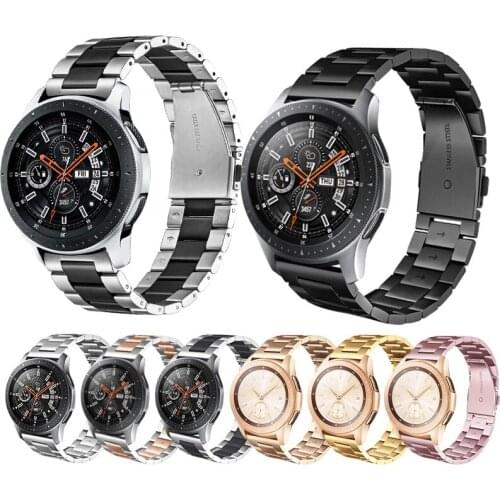 Metal Bracelet Stainless Steel strap For Samsung galaxy watchGear S3 46mm 42m active 2 watch band huawei watch GT strap 20-22mm
