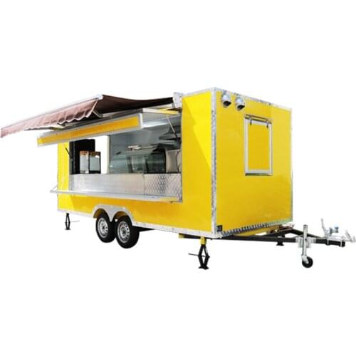 Fast food Customized big mobile food trailer mobile food cart fast food truck