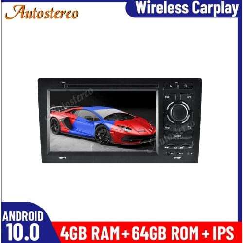 Carplay For Audi A8 1993-2004 Android 10 64G Car DVD Player GPS Navigation Auto Stereo Radio Multimedia Player Head Unit Screen