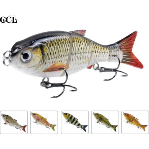 CCLTBA Jointed Shad Lure Bait 11.5cm 27g Multi-jointed Wobbler Swimbait Rattle lures Fishing Tackle