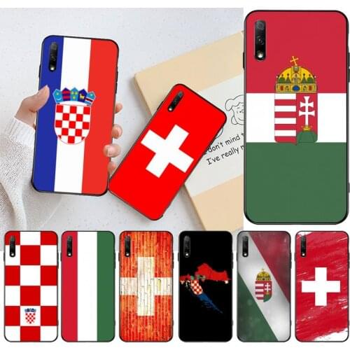 Hungary switzerland croatia flag Phone Case for Huawei Honor 30 20 10 9 8 8x 8c v30 Lite view pro