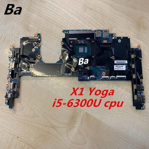 For Lenovo X1 Yoga laptop motherboard integrated graphics card i5-6300U CPU completed a full test