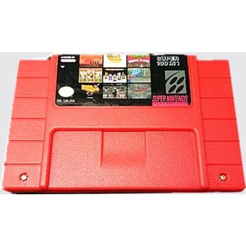 Game Cartridge Card Super 100 in 1 Games for Hagane Super Turrican Demons Crest Final Fight 3 Wild Guns Undercover Cops Zombies