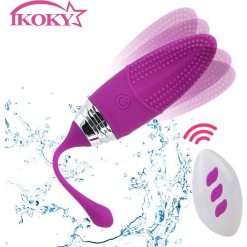 IKOKY 12 Frequency Vibrating Egg Vaginal G-spot Massager Clitoris Stimulate Bullet Vibrator Sex Toys For Woman Wireless Remote
