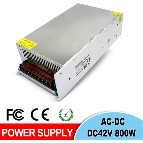Power Supply 42V 19A 800W Switch Power Source Driver Transformer 220v 110v AC to DC42V SMPS For Industrial mechanical equipment