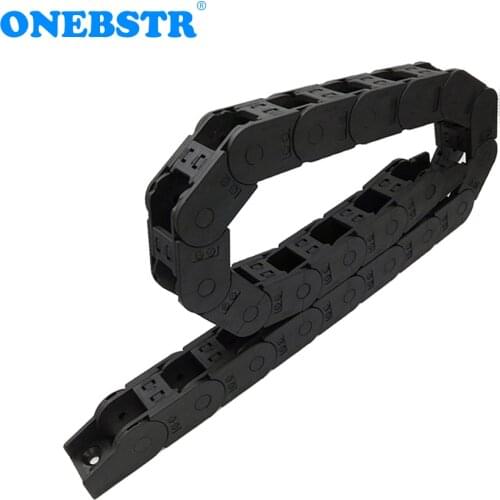 JFLO 1 Meter 25x25mm Wire Carrier Cable Drag Chain Bridge Open On Both Sides Protection Transmission Towline Joints Freeshipping