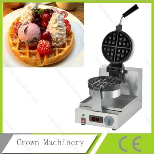 Commercial Digital rotate Belgian waffle maker; Waffle pan