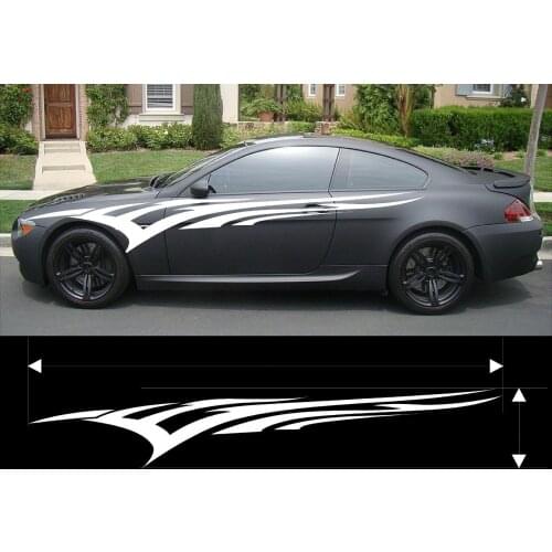 For 2Pcs VINYL GRAPHICS DECAL CAR BOAT TRUCK KITS CUSTOM SIZE COLOR VARIATION F2-35 Car styling