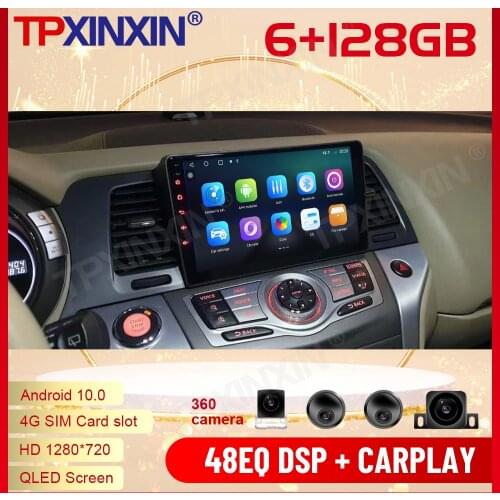 2 Din Carplay Android Radio Receiver Multimedia For Nissan Murano Z51 2010 2011 2012 2013 2014 GPS Navi IPS Auto Video Head Unit