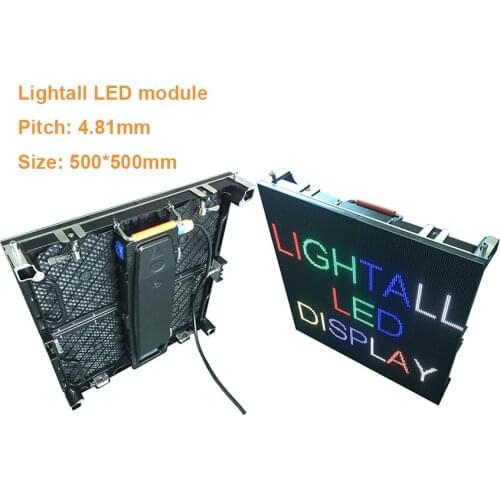 Matrix LED display p3.91 p4.81 rgb IP65 waterproof 500*500mm 104*104dots full color taxi video screen panel board indoor/outdoor