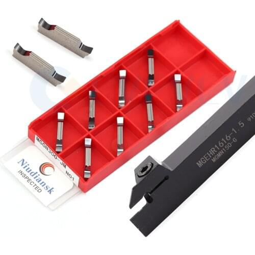 MGEHR1616-2 MGEHL1616-3 CNC Lathe Machine Tools Cutting Tool Holder +10Pc MGGN 150 200 300-JM Carbide Blade Cutting Tool Durable