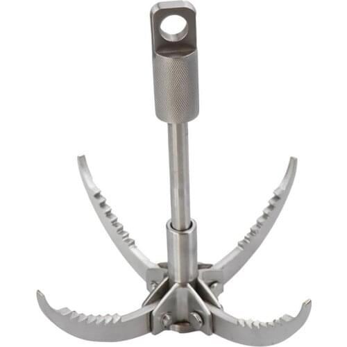 Grappling Hook Folding Survival Claw Multifunctional Stainless Steel Outdoor Camping Hiking Climbing Survival Tools Flying Tiger