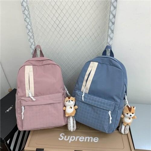 2021 New Fashion Womens Backpack Simple And Versatile Student Schoolbag Nylon Large-capacity Travel Backpack