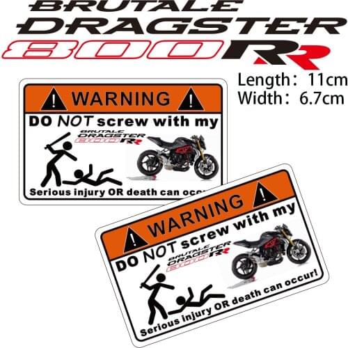 KODASKIN Motorcycle Cheap 2D Creative Warning Sticker Decal for MV Agusta Brutale Dragster 800 RR