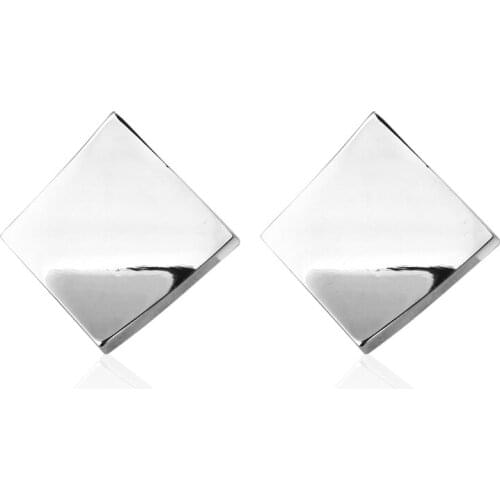 Mens shirts Cufflinks high-quality copper material Square half Silvery Cufflinks 5 pairs of packaging for sale