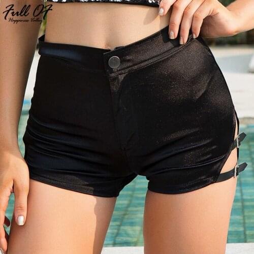 Sexy befree Lace Up High waist shorts women Black Punk fashion streetwear Skinny womens booty shorts Summer Casual clothes New