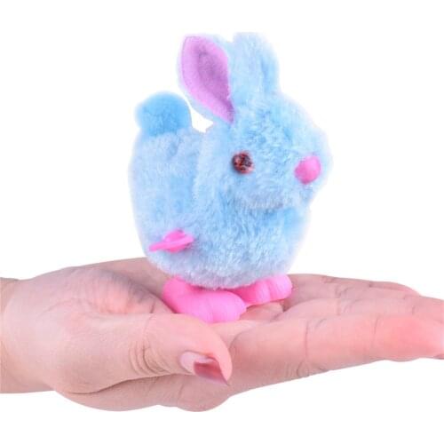 Pluh Bunny Toys Infant Child Stuffed Toys= Hopping Wind Up Easter Gift Rabbit Toy Festival Gift Random Color educational Кролик