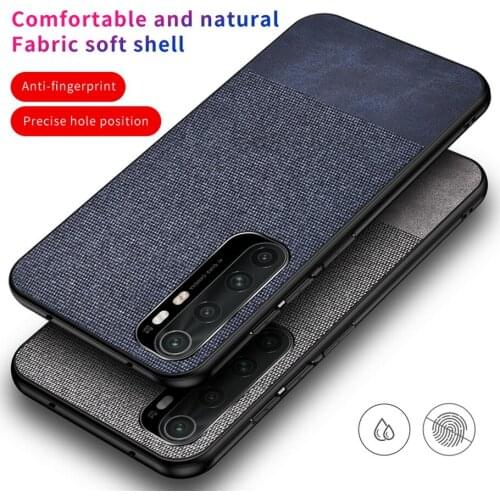 Luxury Cloth Texture case For Xiaomi Mi Note 10 Lite 10 Pro case note10 Soft TPU Phone case For Xiaomi mi 10 mi10 pro fundas