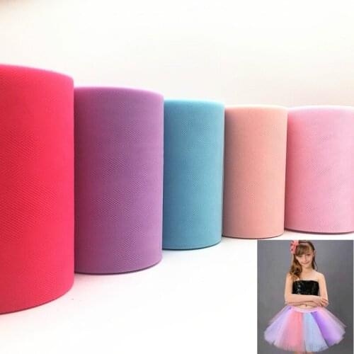 Tulle Roll 100 Yards 15cm DIY Tutu Skirt Gift Wrapping for Chair Sash Birthday Baby Shower Wedding Party Supply Kids Favors