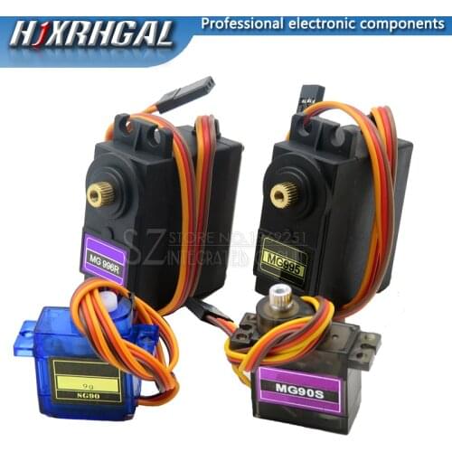 1pcs MG995 MG996 SG90 MG90S servos Digital Metal Gear rc car robot Servo for JR Car RC Model Helicopter Boat For Arduino UNO Diy
