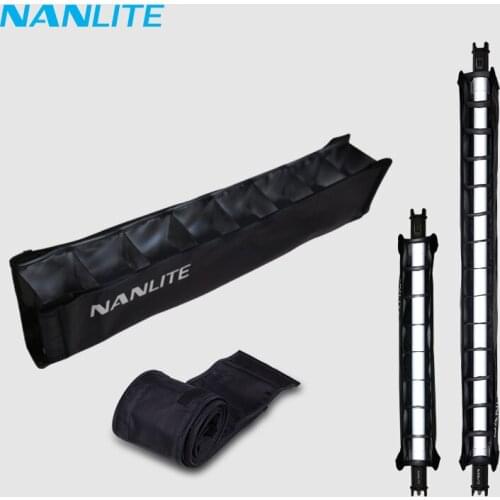Nanlite Pavotube 15C 30C softbox Light Tube Barndoor with Eggcrate Grid Honeycomb for Nanguang 77cm 117cm light tube accessories