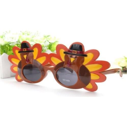 Thanksgiving Turkey Sunglasses Props Cartoon Eyeglasses Autumn Costume Glasses for Party Accessories Decoration B88