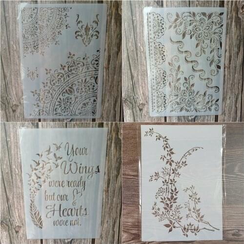 A3 Size DIY Craft Mandala Stencils for Painting on Wood,Fabric,Walls Art Scrapbooking Stamping Album Embossing Paper Cards
