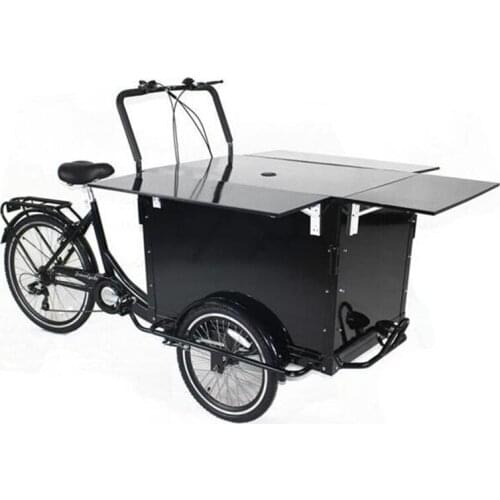 Trends Design Adult Tricycle Electric Mobile Cargo Bike Multifunction Food Cart Coffee Drinks Fruit Bread Snack Kiosk for Sale