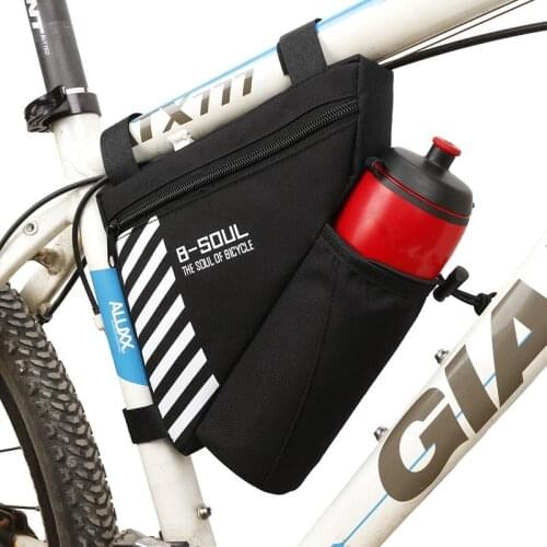 Bicycle Triangle Bag Bike Frame Bag With Water Bottle Pocket Cycling Front Bag MTB Bike Headtube Bag Bicycle Accessories