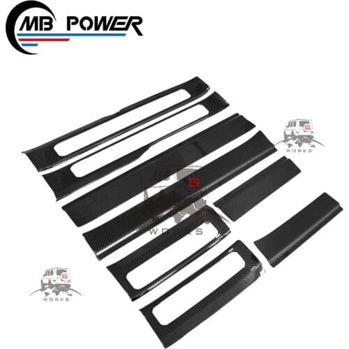 W464 door sills frame G-class W464 G63 G500 G350D DRY carbon fiber door sills cover W463A W464