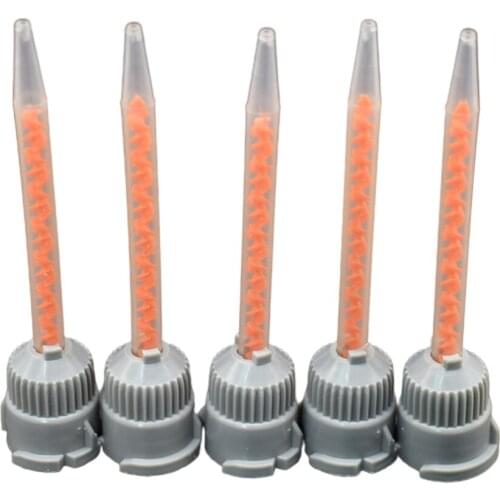 5pc 10:1 AB Glue Mixed Tube Static Mixing Nozzle Epoxy Adhesive Applicator Static Mixer Mixing Nozzle for Glue Gun Caulking Gun