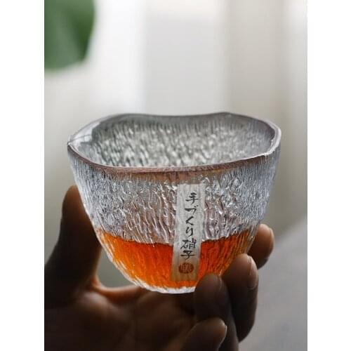 Master Cup Large Single Tea Cup Handmade Cup Japanese Wine Glass Hammer Pattern Japanese Style Kung Fu Tea Single Cup