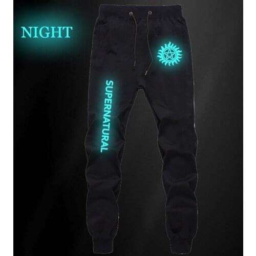 Men Women Supernatural Luminous Pants Jogger Fitness Long Sports Breathable Pants High Quality Bodybuilding Trousers for Teens