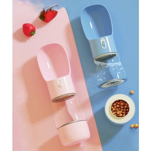 Pet Dog Water Bottle Feeder Bowl Portable Water Food Bottle Pets Outdoor Travel Drinking Dog Bowls Water Bowl for Dogs