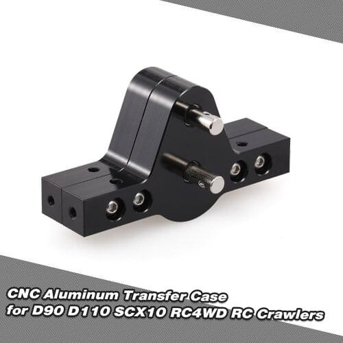CNC Aluminum Transfer Case Gear Box for D90 SCX10 RC4WD RC Car Crawlers Trucks D90 Components Spare Parts Accessories