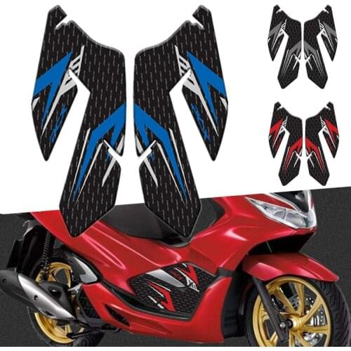 For Honda PCX 125 150 PCX125 PCX150 18-20 Motorcycle Gel Front Foot Pedal Sticker Side Soft Decorative Protection Decal Stickers
