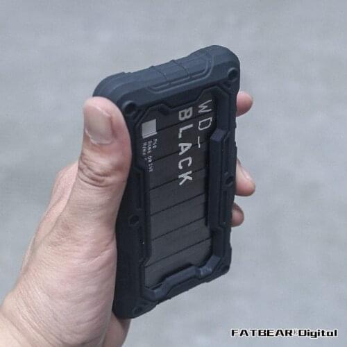 [For Western Digital WD_BLACK P50 Game Drive SSD Mobile Hard Drive] FATBEAR Tactical Military Shock Rugged Shockproof Case