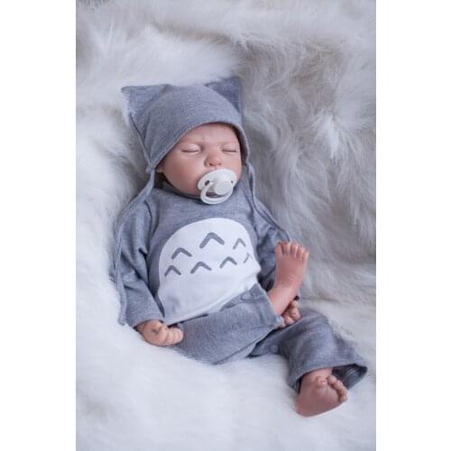 50cm Bebe Doll Reborn Soft Vinyl Silicone Girl Boy Babies Dolls Child Birthday Gift Realistic Adorable Born Dolls Kids Toys