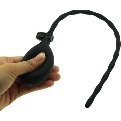 Inflatable Penis Plug Air Pump Catheter Dilator Urethral Plug Gasbag Urethral Stretching Sound Urethra Sex Toys for Men