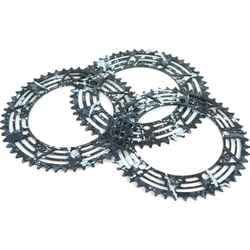 Single Speed Track Bike Disk 49T 51T 53T Black Red 7075-T6 Alloy Fixed Gear Disc Bicycle Cycling Parts Chain Wheel